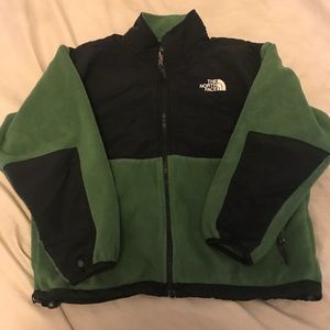 Forest green north face